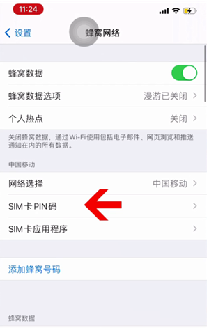 海丰苹果14维修网分享如何给iPhone14的SIM卡设置密码 